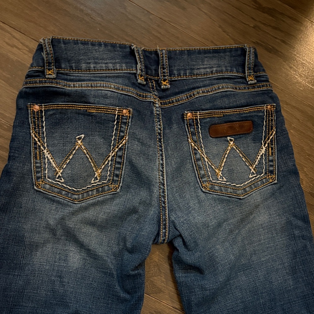 Wrangler Dark Blue Boot Cut Jeans